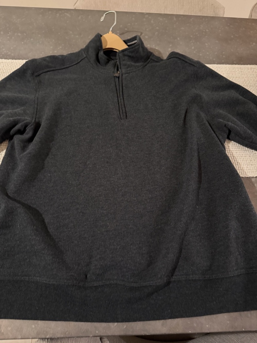 Arrow Men’s Dark Charcoal Half-Zip Sweater